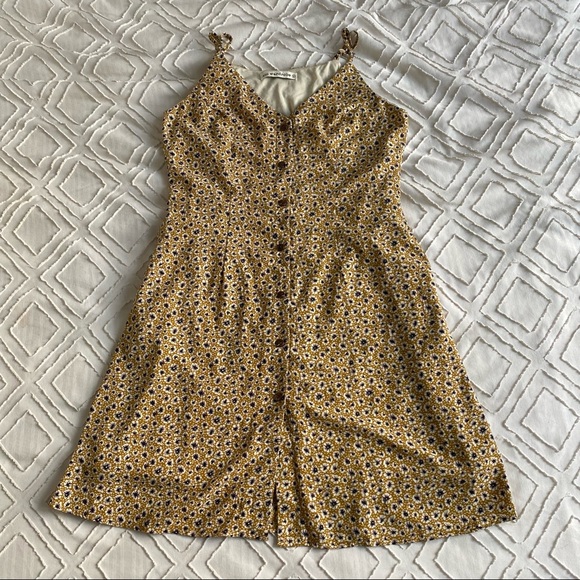 SM Wardrobe Yellow Floral Sundress - M - Picture 1 of 4